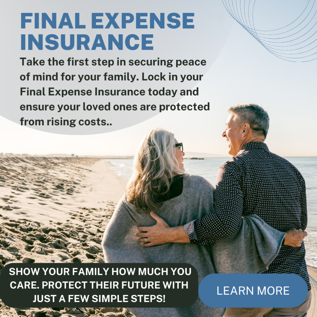 Final expense insurance family taking care of family.